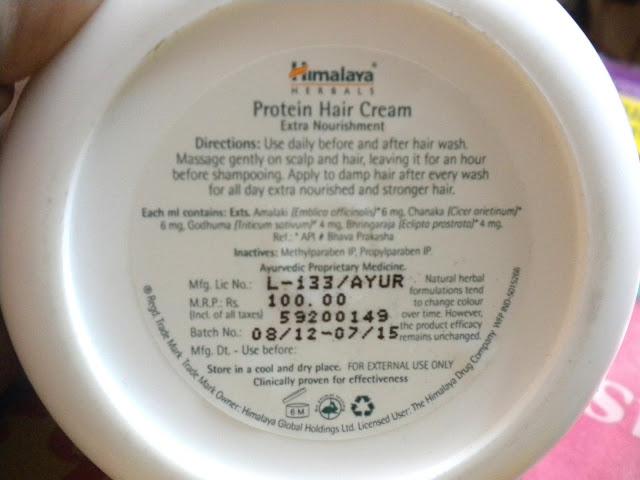 Himalaya Herbals Protein Hair Cream - Review