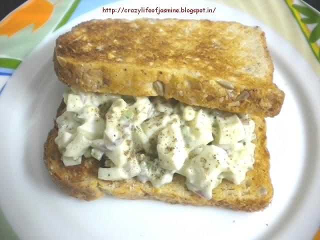 Egg and Mayo Multigrain Sandwich Recipe