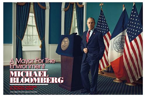 Michael Bloomberg for L’Uomo Vogue April 2013 shot by Francesco...