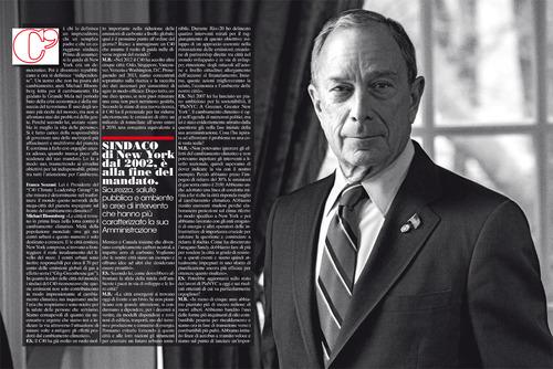 Michael Bloomberg for L’Uomo Vogue April 2013 shot by Francesco...