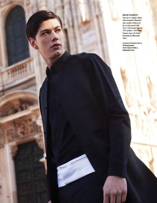 Simone Nobili by Jay Schoen in Givenchy Spring/Summer 2013 for...