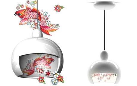 Japanese inspired lamp by Lorenza Bozzoli