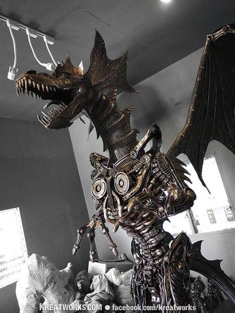 steampunk-dragon-sculpture