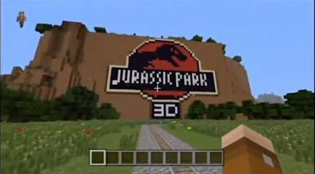 Watch: Jurassic Park Recreated in Minecraft Jurassic-Park-Minecraft