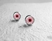 Cherry Blossom Studs Earrings, Love Gift, Mothers Day, Cherry Blossom Earring Posts, Flower Earrings E286 - petiteVanilla