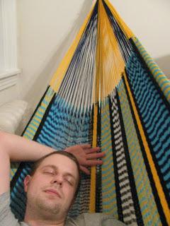Being at Home Isn't All Bad.  How about a hammock in your room?