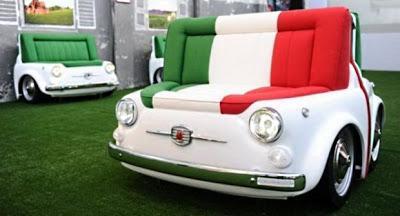 Salone del Mobile Fiat & Meritalia Fiat 500 Panorama sofa...