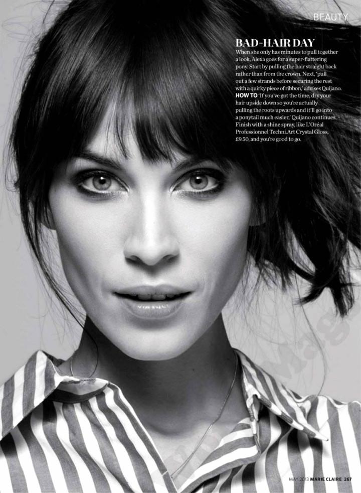 Alexa Chung by Albert Giordan for Marie Claire UK May 2013 2