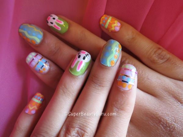 Cute Colorful Easter Nails