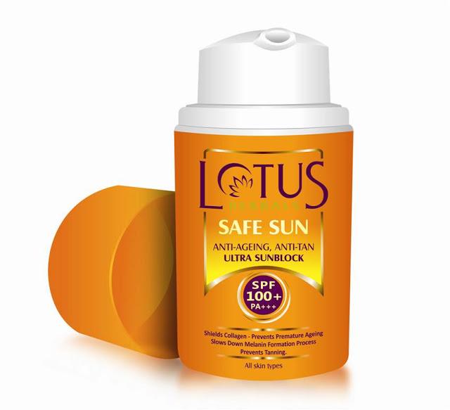 New Launch - Lotus Herbals SAFE SUN ANTI-AGEING ANTI TAN ULTRA SUN BLOCK SPF 100