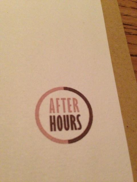 After hours