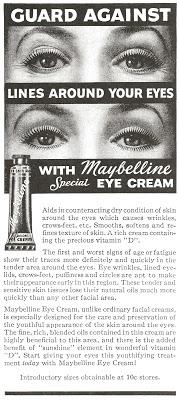 MAYBELLINE BLACK AND WHITE ADS - 1950's STYLE