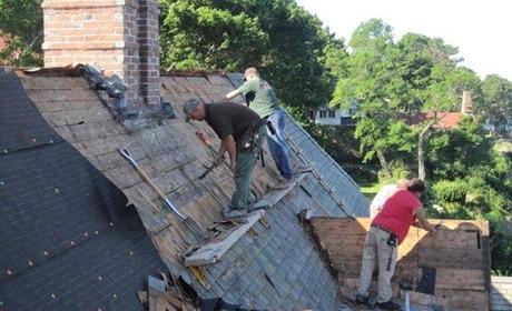 Repair or Replace Roof - Removing Shingles