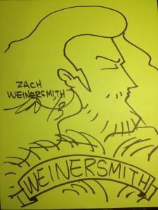 A lovely self-portrait of Zach Weinersmith.