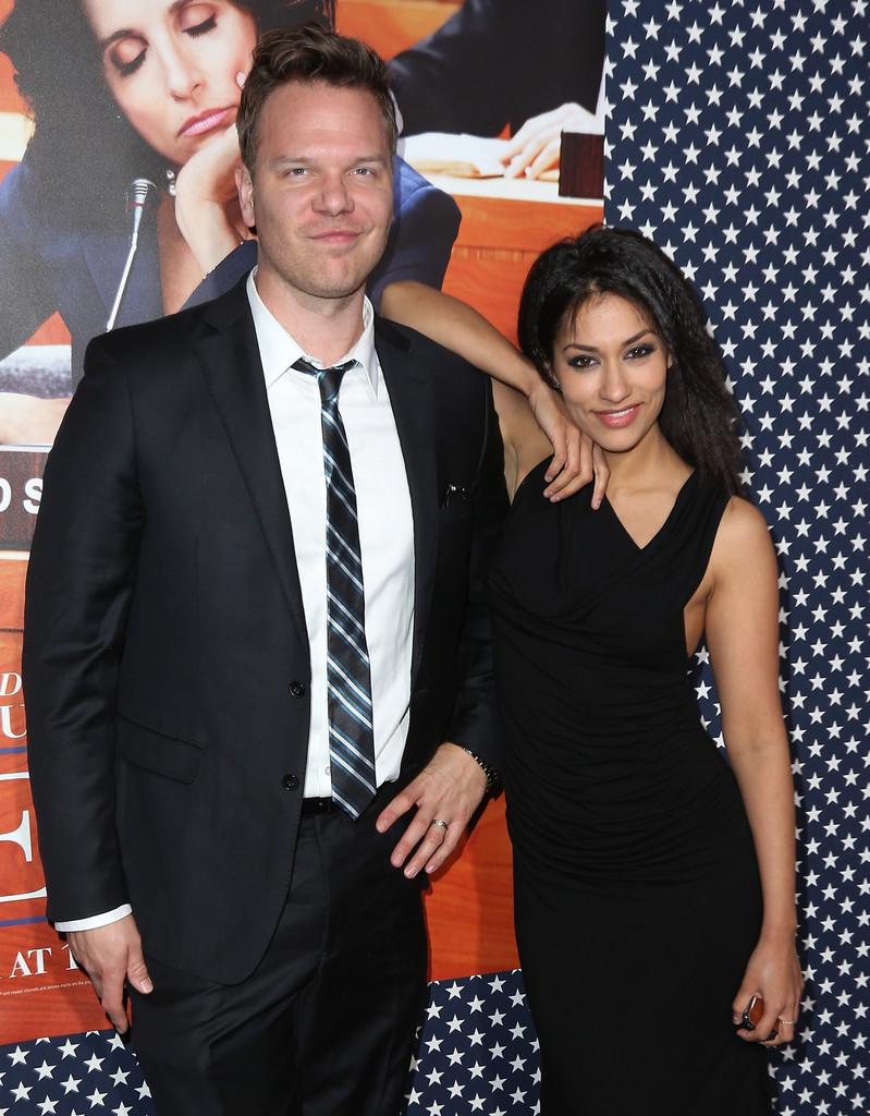 Janina Gavankar and Jim Parrack Veep Season 2 Premiere David Livingston Getty