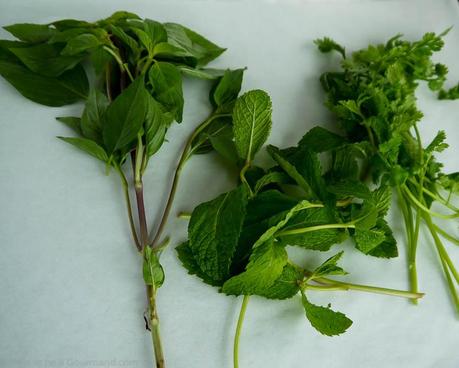 Plenty of fresh herbs are used in Thai cuisine