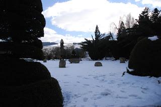 Miss Ponsonby, Miss Butler and a snowy Plas Newydd