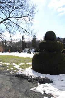 Miss Ponsonby, Miss Butler and a snowy Plas Newydd