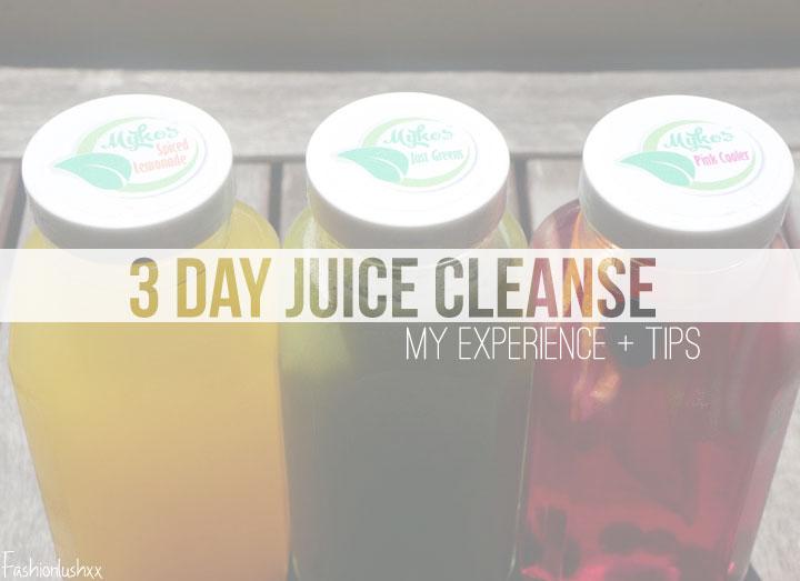 3 day cold pressed juice cleanse