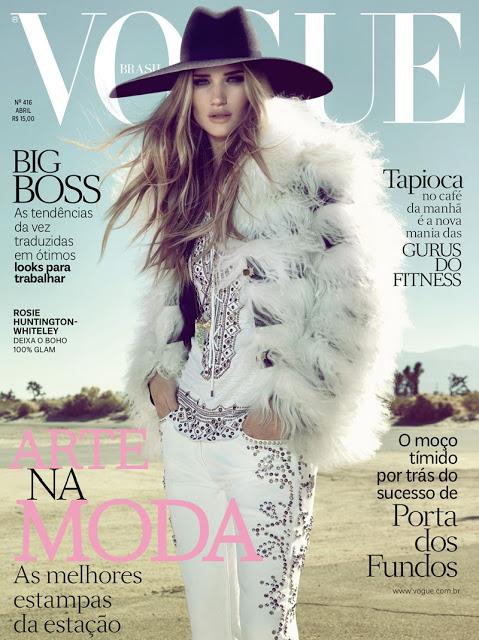 ROSIE HUNTINGTON-WHITELEY FOR VOGUE BRAZIL APRIL 2013