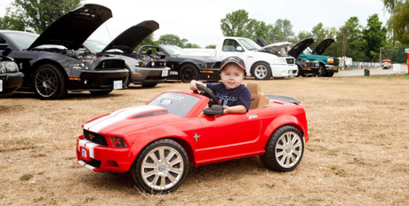 Weslee In His Mini Mustang