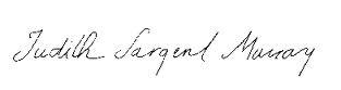 Signature Judith Sargent Murray