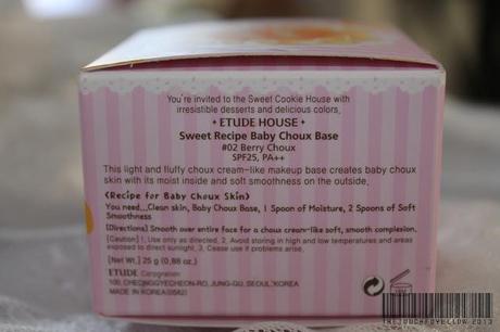 REVIEW: Etude House Baby Choux Base #2 Berry