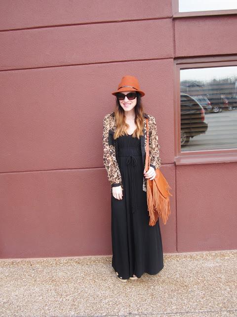 Outfit: Layering with Maxi Dresses