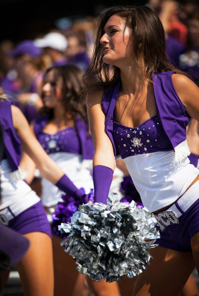 TCU Cheerleaders Rock That Purple
