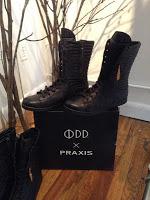 Kick, Push, Combat:  ODD X Praxis Leather Sneaker/ Skate Boot