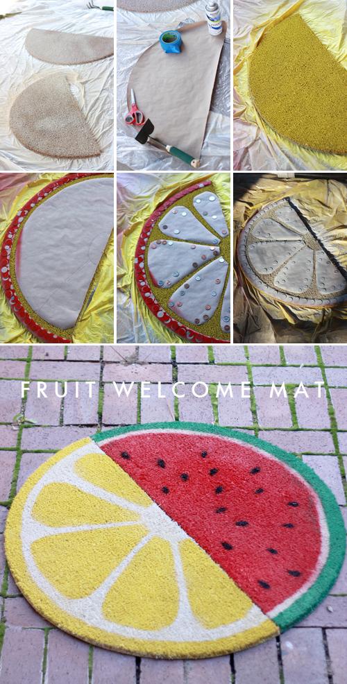 Weekend project: Fruit welcome mats