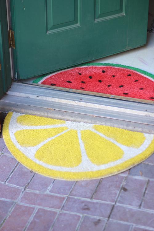 Weekend project: Fruit welcome mats