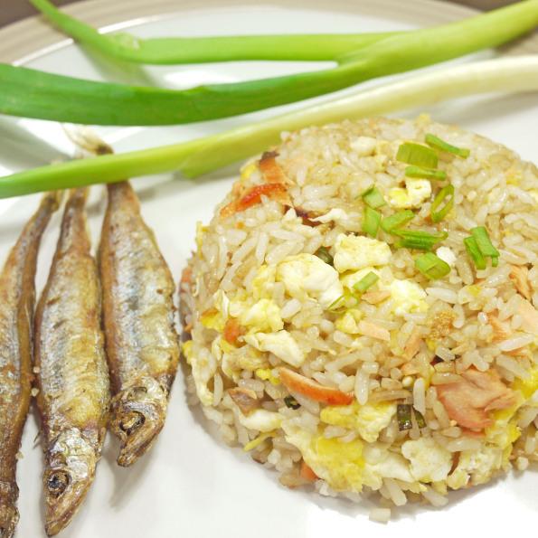 salmon fried rice 1c