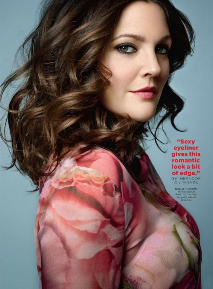 Drew Barrymore by Peggy Sirota for Lucky May 2013