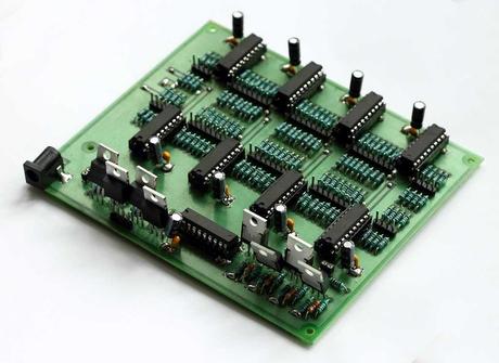 LED Cube Driver Circuit - Complete Board - Front 04