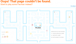 Pacman 404 Page I Blue Fountain Media' - www_bluefountainmedia_com_404