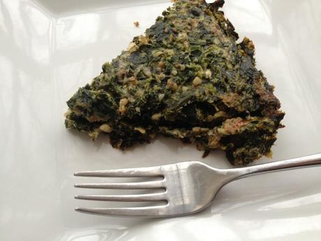 crustless spinach pie