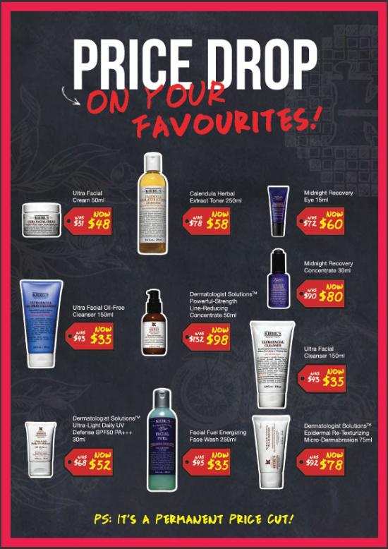 Kiehls price cut 1