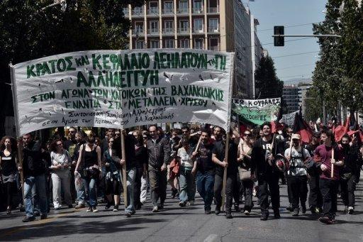Thousands Protest in Greece against Canadian goldmine project