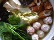 Chicken Tsukune (meatballs) Shabu (Hot Pot)