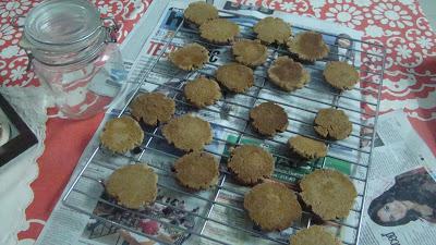Cookies-Singhare Ka Atta cookies with cardamom -Invoking the goddess and some detoxifying