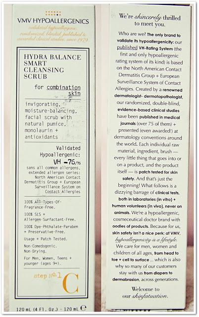 Review on VMV Hypoallergenics Hydra Balance Smart Cleansing Scrub