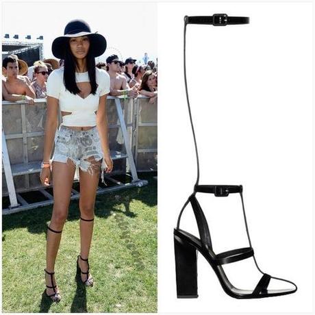 Chanel Iman in Alexander Wang Sandals at Coachella
Chanel Iman...