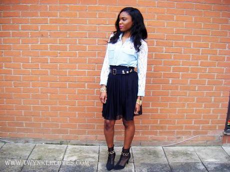 Today I'm Wearing: Denim Lace