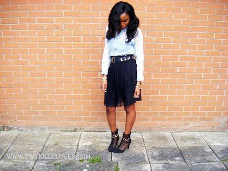 Today I'm Wearing: Denim Lace