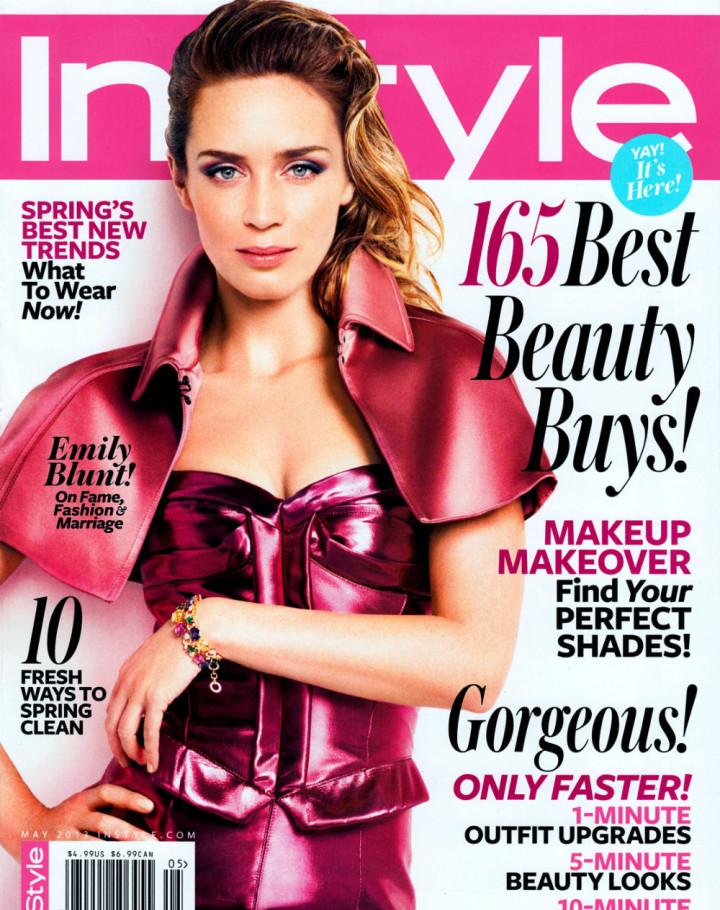 Cover- Emily Blunt by Michaelangelo Di Battista for InStyle US May 2013