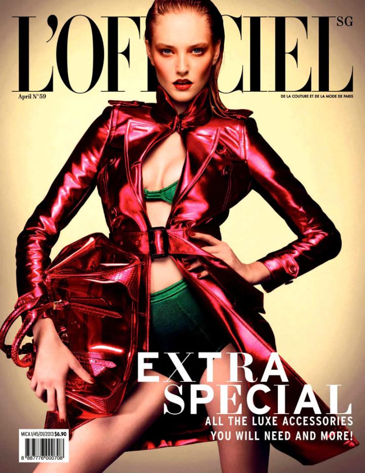 Cover- Kait Young by Chaundo & Frey for L’Officiel Singapore April 2013