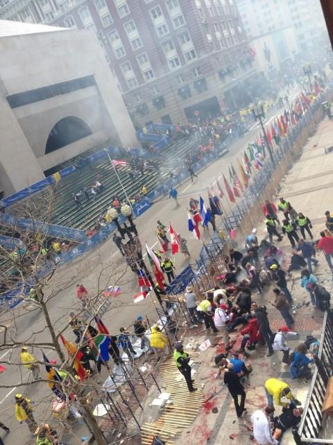 Explosion At The Finish Line Of The Boston Marathon (UPDATED)