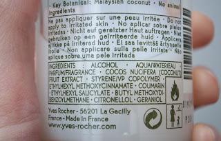 Malaysian Coconut Eau de Toilette by Yves Rocher