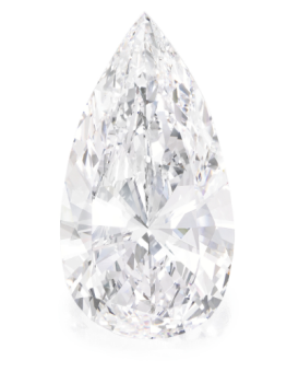 Lot 387 PROPERTY OF A PRIVATE COLLECTOR Exceptional Pear-Shaped Diamond